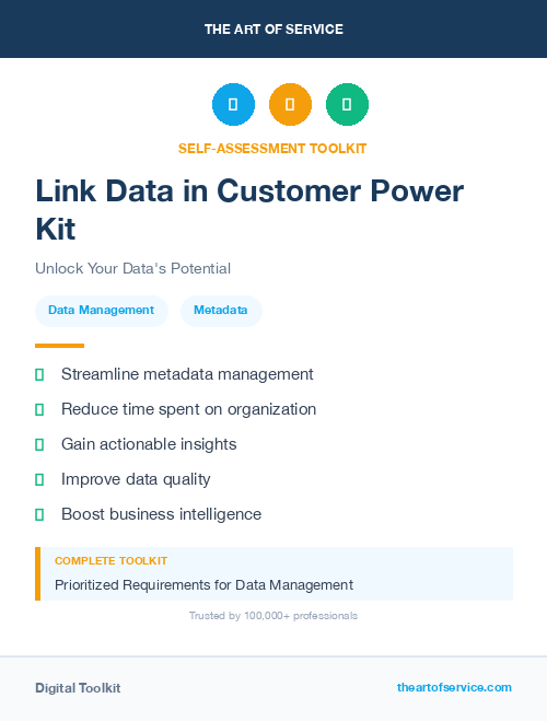 Link Data in Customer Power Kit