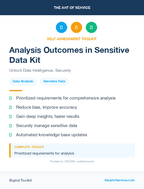Analysis Outcomes in Sensitive Data Kit
