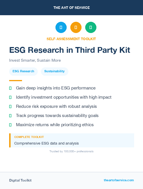 ESG Research in Third Party Kit