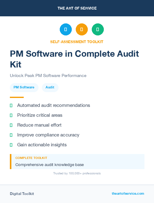 PM Software in Complete Audit Kit