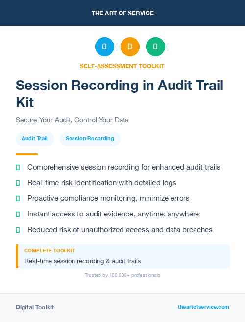 Session Recording in Audit Trail Kit
