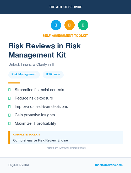 Risk Reviews in Risk Management Kit
