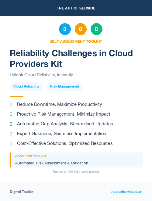 Reliability Challenges in Cloud Providers Kit