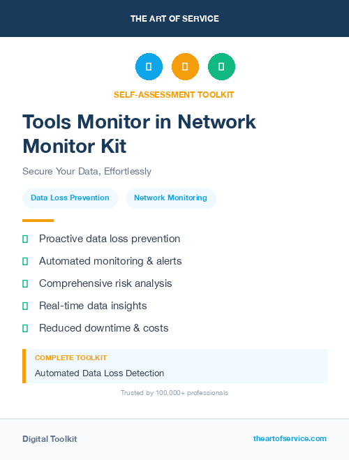 Tools Monitor in Network Monitor Kit