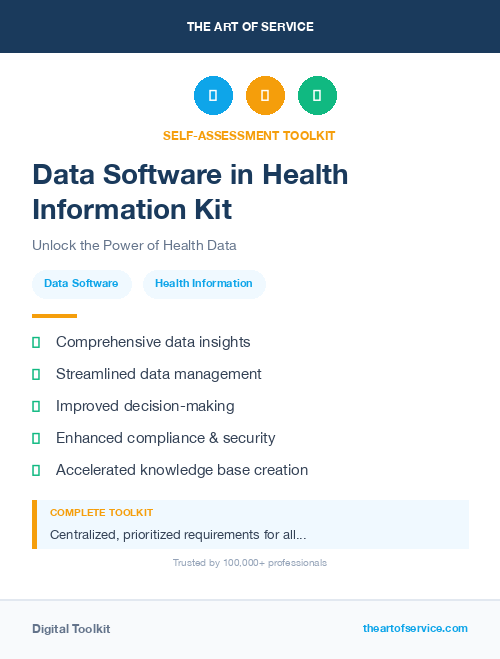 Data Software in Health Information Kit