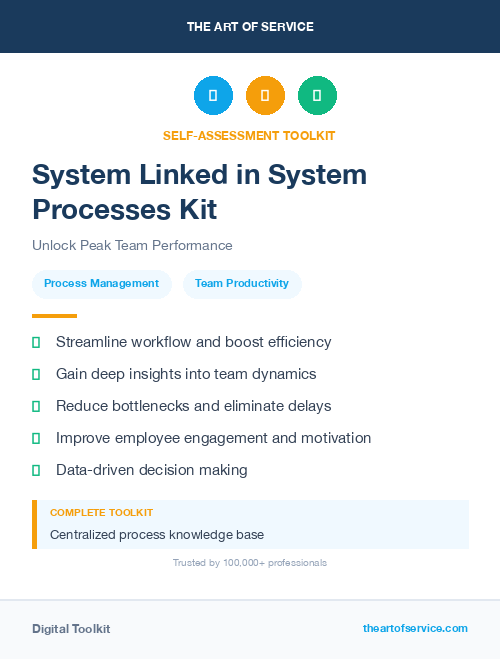 System Linked in System Processes Kit