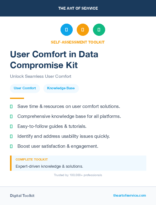 User Comfort in Data Compromise Kit