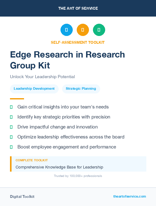 Edge Research in Research Group Kit