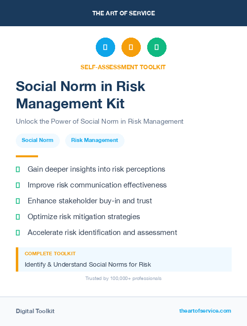 Social Norm in Risk Management Kit