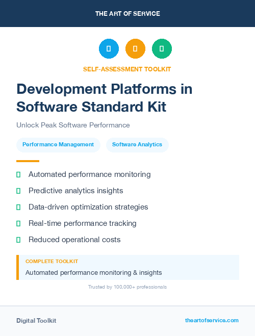 Development Platforms in Software Standard Kit
