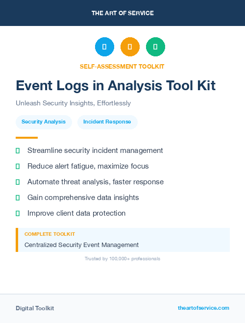 Event Logs in Analysis Tool Kit