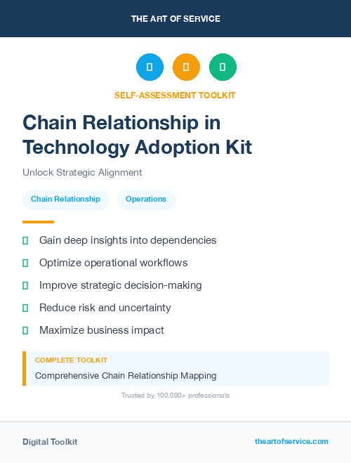 Chain Relationship in Technology Adoption Kit
