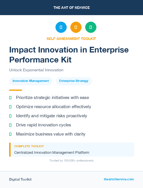 Impact Innovation in Enterprise Performance Kit