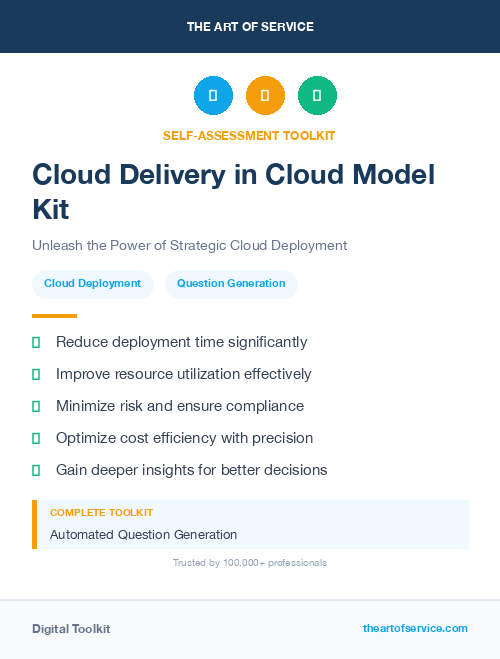 Cloud Delivery in Cloud Model Kit