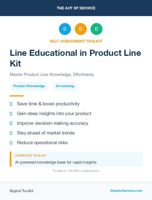 Line Educational in Product Line Kit