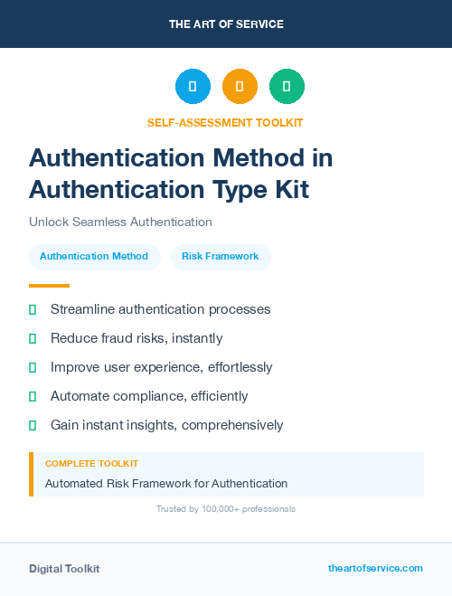 Authentication Method in Authentication Type Kit