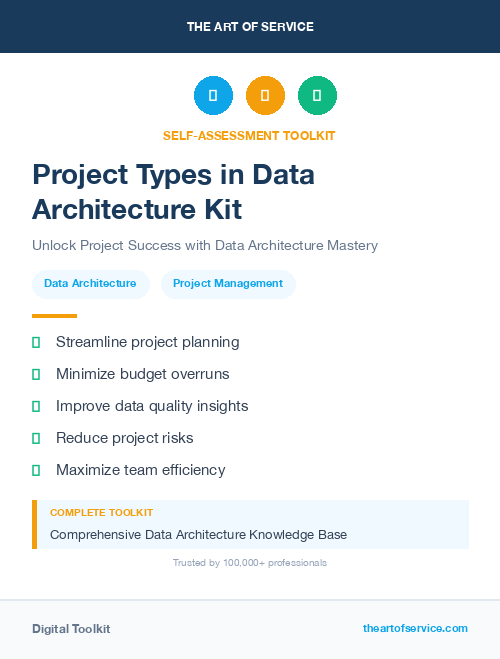 Project Types in Data Architecture Kit