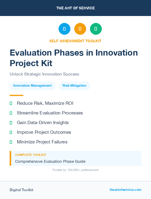 Evaluation Phases in Innovation Project Kit