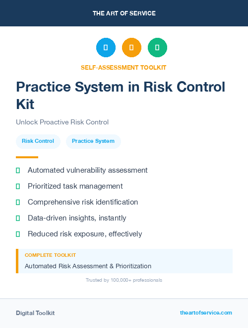 Practice System in Risk Control Kit