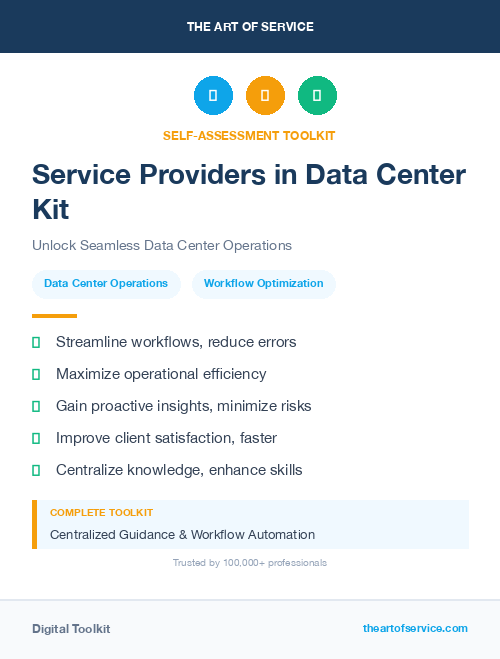 Service Providers in Data Center Kit