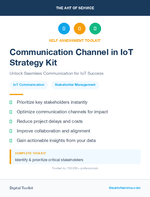 Communication Channel in IoT Strategy Kit