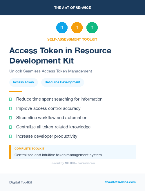 Access Token in Resource Development Kit