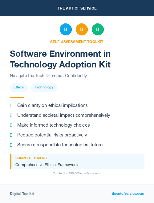 Software Environment in Technology Adoption Kit
