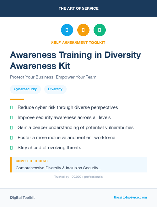 Awareness Training in Diversity Awareness Kit