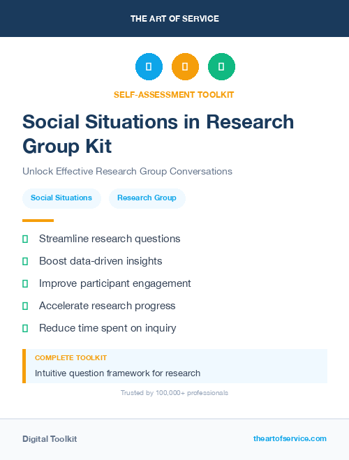 Social Situations in Research Group Kit