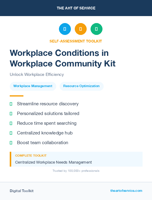 Workplace Conditions in Workplace Community Kit