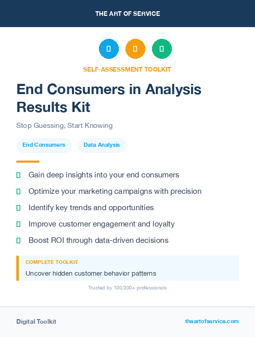 End Consumers in Analysis Results Kit