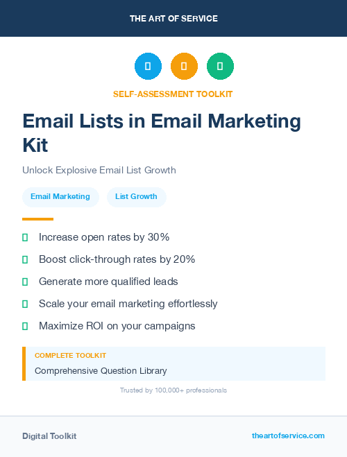 Email Lists in Email Marketing Kit