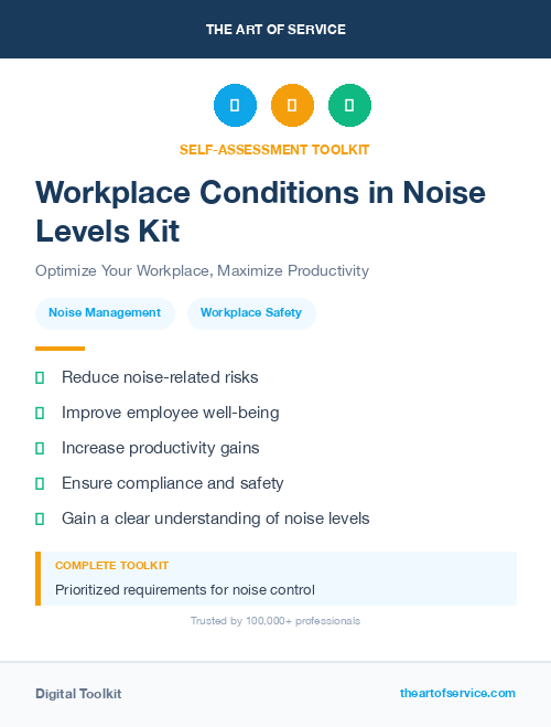 Workplace Conditions in Noise Levels Kit