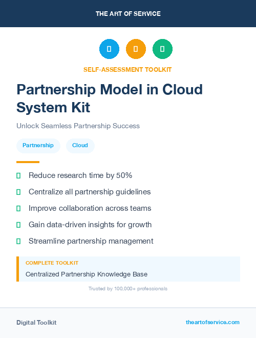 Partnership Model in Cloud System Kit