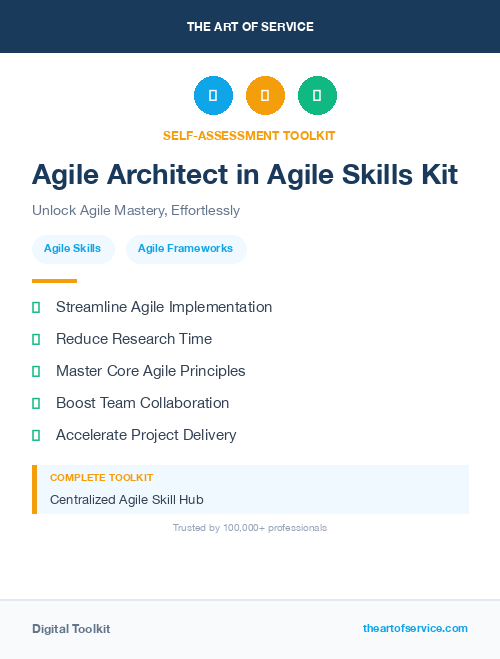 Agile Architect in Agile Skills Kit