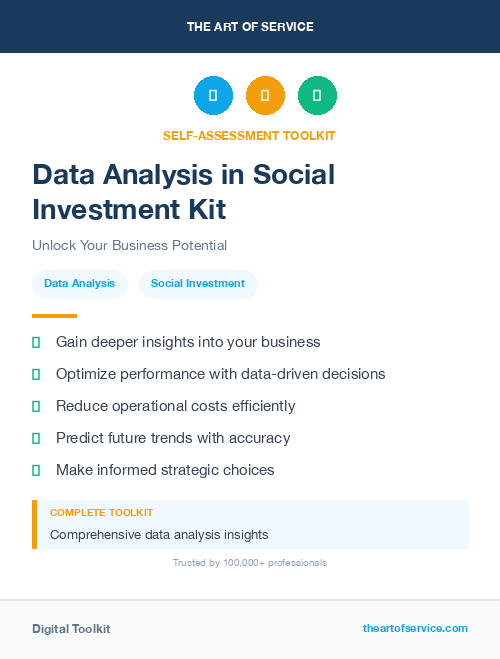 Data Analysis in Social Investment Kit