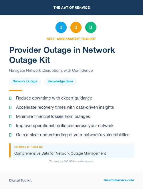 Provider Outage in Network Outage Kit