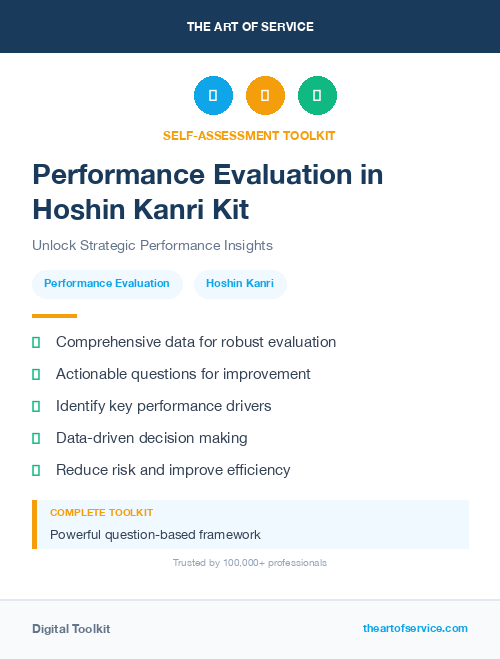Performance Evaluation in Hoshin Kanri Kit