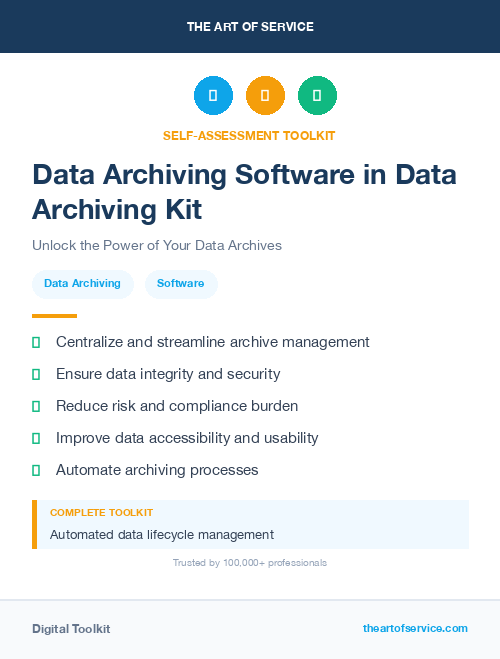 Data Archiving Software in Data Archiving Kit