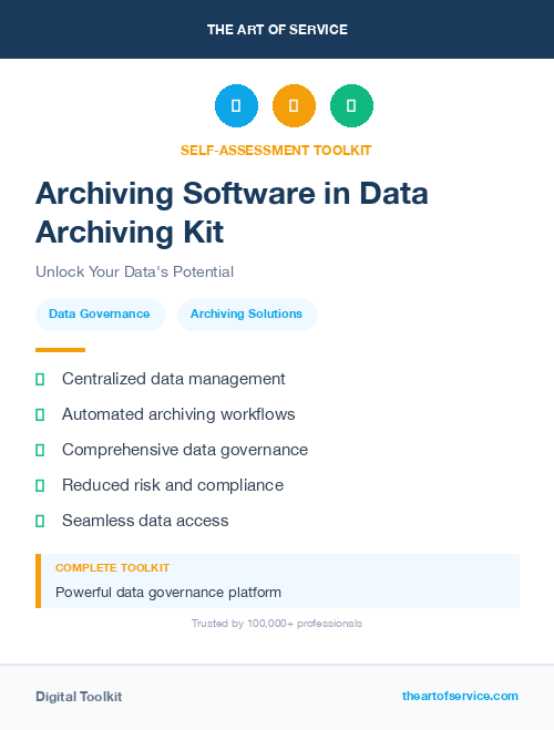 Archiving Software in Data Archiving Kit