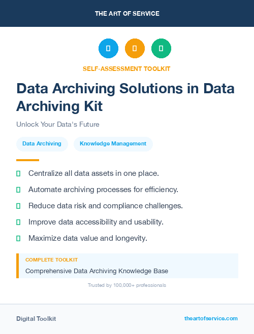 Data Archiving Solutions in Data Archiving Kit