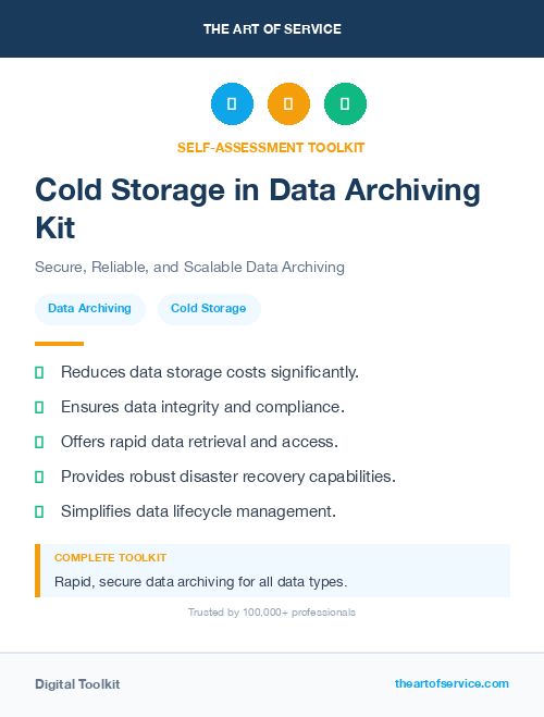 Cold Storage in Data Archiving Kit