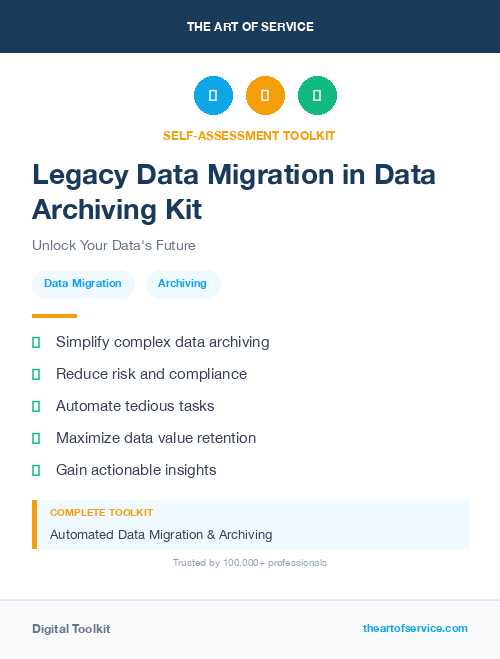 Legacy Data Migration in Data Archiving Kit