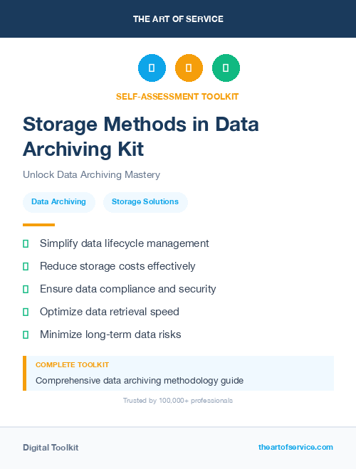 Storage Methods in Data Archiving Kit