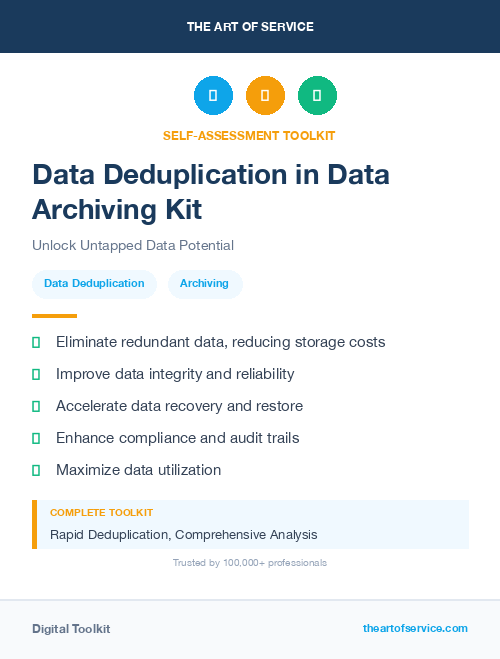 Data Deduplication in Data Archiving Kit