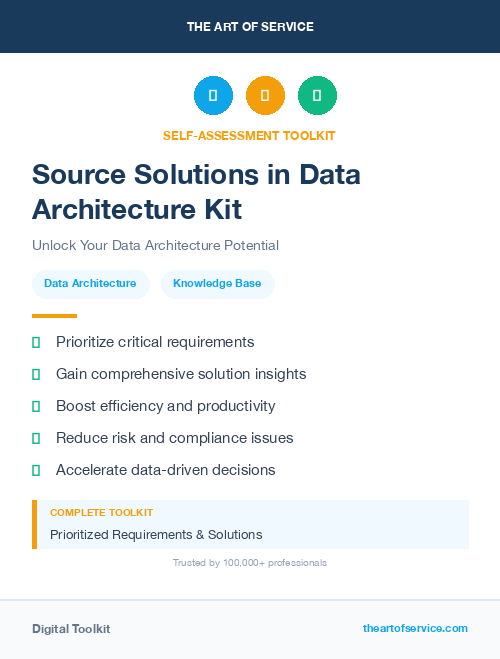 Source Solutions in Data Architecture Kit