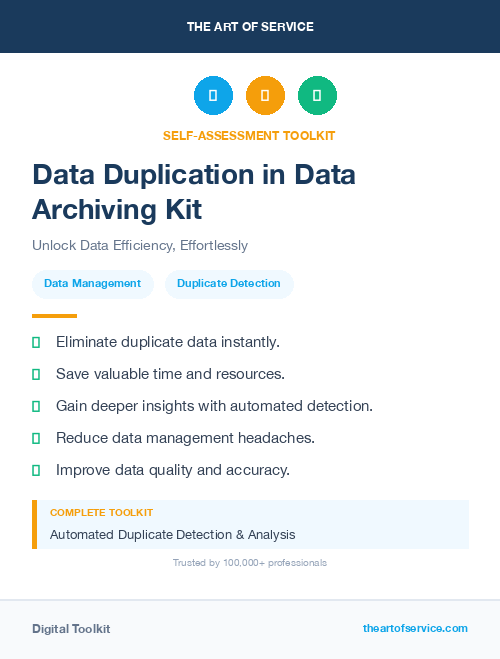 Data Duplication in Data Archiving Kit