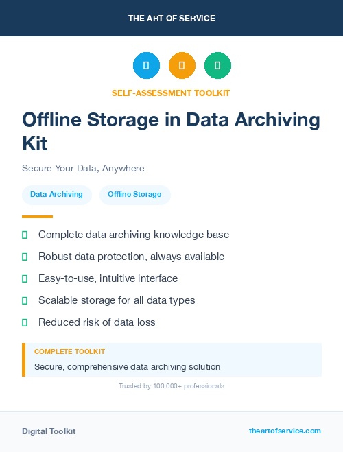 Offline Storage in Data Archiving Kit