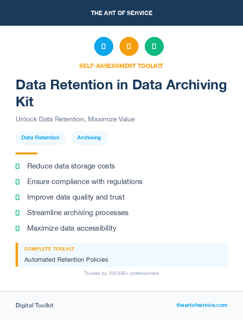 Data Retention in Data Archiving Kit