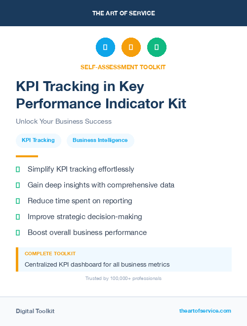 KPI Tracking in Key Performance Indicator Kit